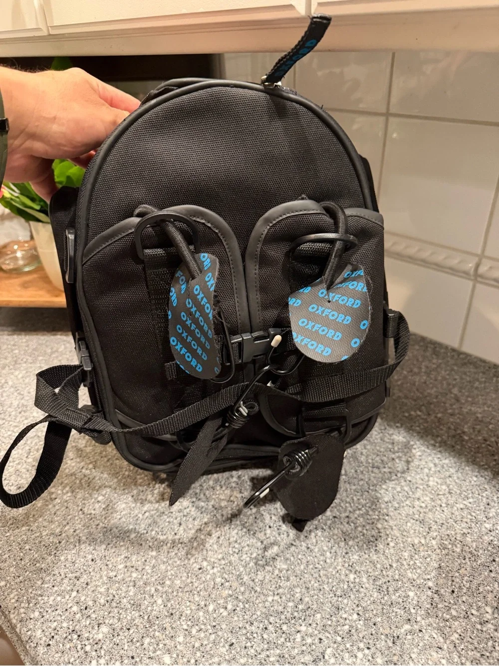 Oxford Sports Humpback Tail Pack Motorcycle Motorbike Black Lifetime Luggage NWT